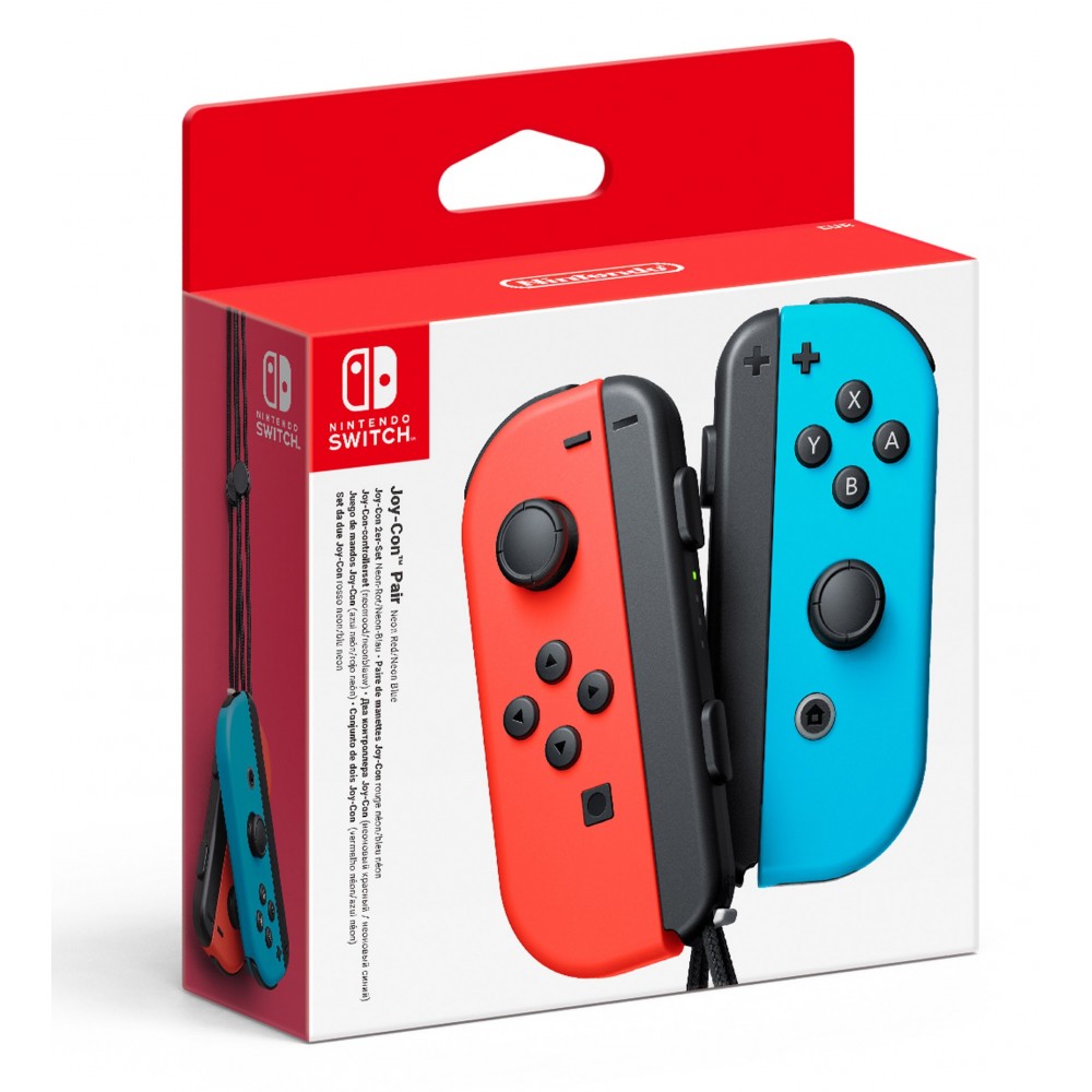 JOY-CON (SET IZDA/DCHA) AZUL NEÓN Y ROJO NEÓN 2 MANDOS NINTENDO SWITCH