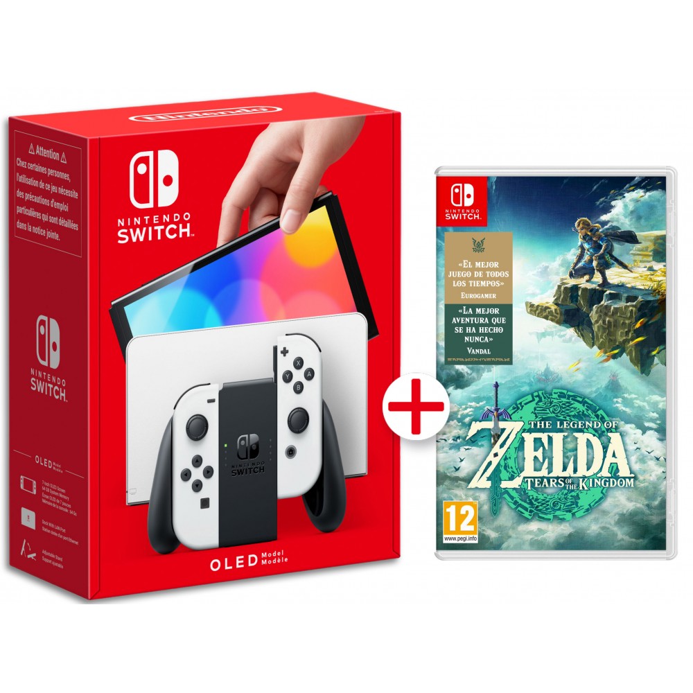 CONSOLA NINTENDO SWITH MODELO OLED + THE LEGEND OF ZELDA TEARS OF THE KINGDOM JUEGO FÍSICO