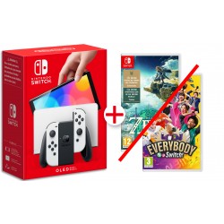 CONSOLA NINTENDO SWITCH OLED BLANCA + JUEGO FÍSICO NINTENDO SWITCH A ELEGIR ENTRE 2 OPCIONES