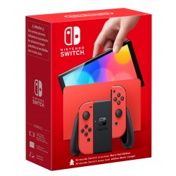 RESERVA NINTENDO SWITCH MODELO OLED ROJO EDICIÓN MARIO EDICIÓN ESPAÑOLA NO INCLUYE NINGÚN JUEG0