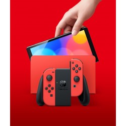 RESERVA NINTENDO SWITCH MODELO OLED ROJO EDICIÓN MARIO EDICIÓN ESPAÑOLA NO INCLUYE NINGÚN JUEG0