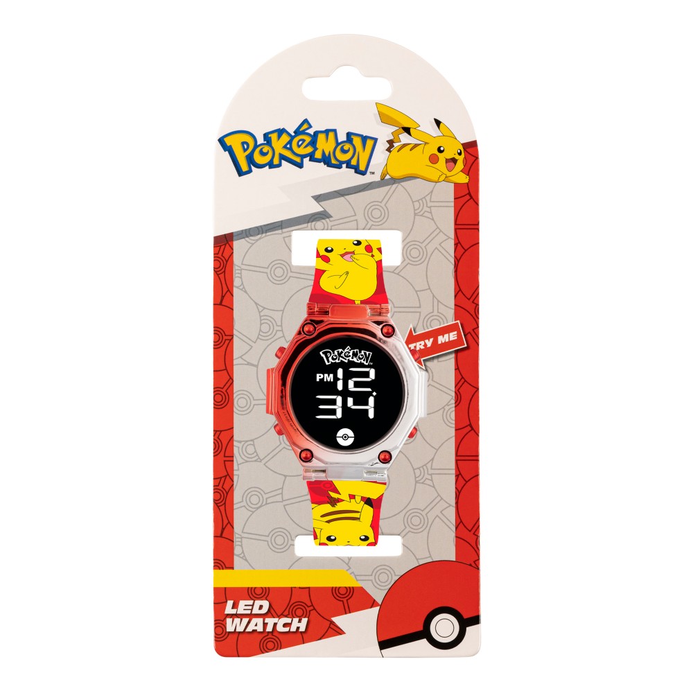 RELOJ DEPORTIVO POKÉMON CON LINTERNA