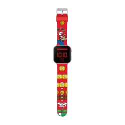 RELOJ DEPORTIVO LED SUPER MARIO