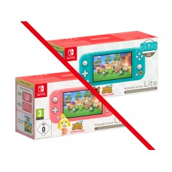 NINTENDO SWITCH LITE + ANIMAL CROSSING NEW HORIZONS (EDICIÓN ESPECIAL ANIMAL CROSSING), ELIGE COLOR (TURQUESA O CORAL)