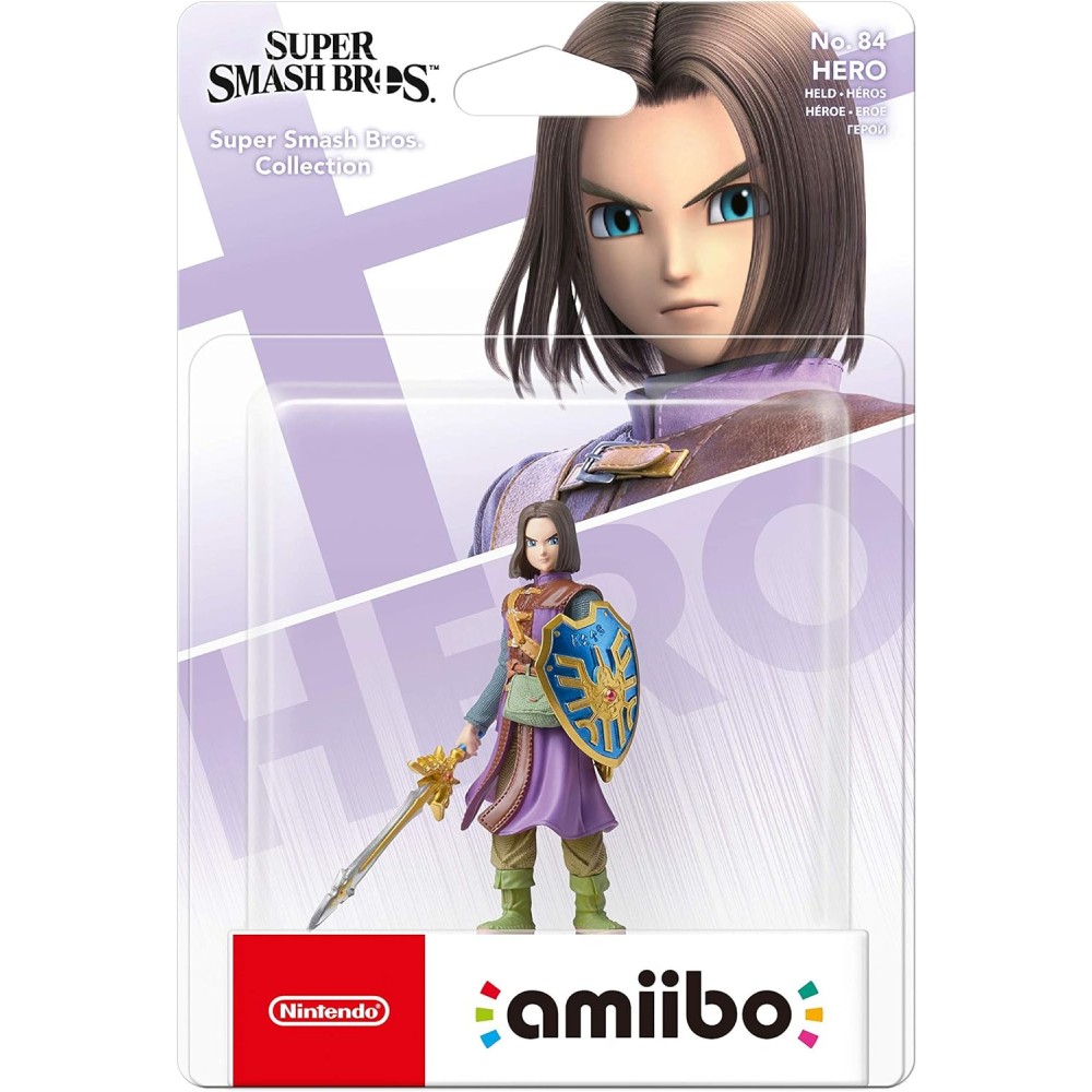 FIGURA AMIIBO DRAGON QUEST HERO COLECCIÓN SUPER SMASH BROS No.84 PARA NINTENDO SWITCH