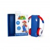 AURICULARES INFANTILES CON CABLE SUPER MARIO LIMITADOS EN VOLUMEN COLOR BLANCO Y ROJO