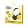 AURICULARES INFANTILES SIN CABLE POKEMON PIKACHU CON CONTROL PARENTAL DE VOLUMEN Y CABLE PARA COMPARTIR AUDIO