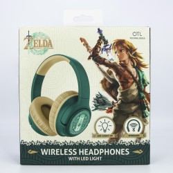 AURICULARES INALÁMBRICOS PLEGABLES THE LEGEND OF ZELDA TEARS OF THE KINGDOM CON LUZ LED