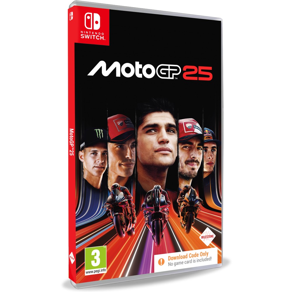MOTOGP 25 SWITCH CAJA CON CÓDIGO DE DESCARGA DIGITAL JUEGO COMPLETO PARA NINTENDO SWITCH VERSIÓN ESPAÑOLA GARANTÍA EU