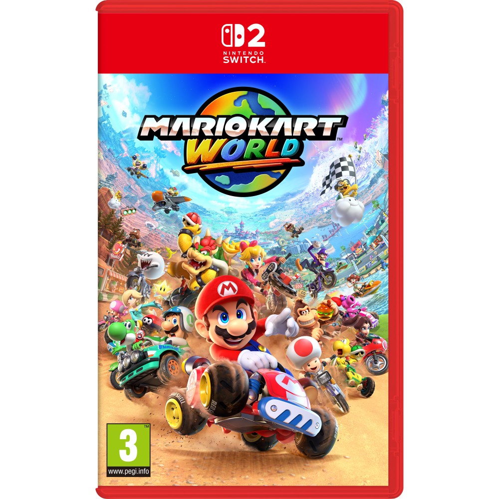 MARIO KART WORLD SWITCH 2 JUEGO FÍSICO PARA NINTENDO SWITCH 2 VERSIÓN ESPAÑOLA GARANTÍA EUROPEA EU WARRANTY