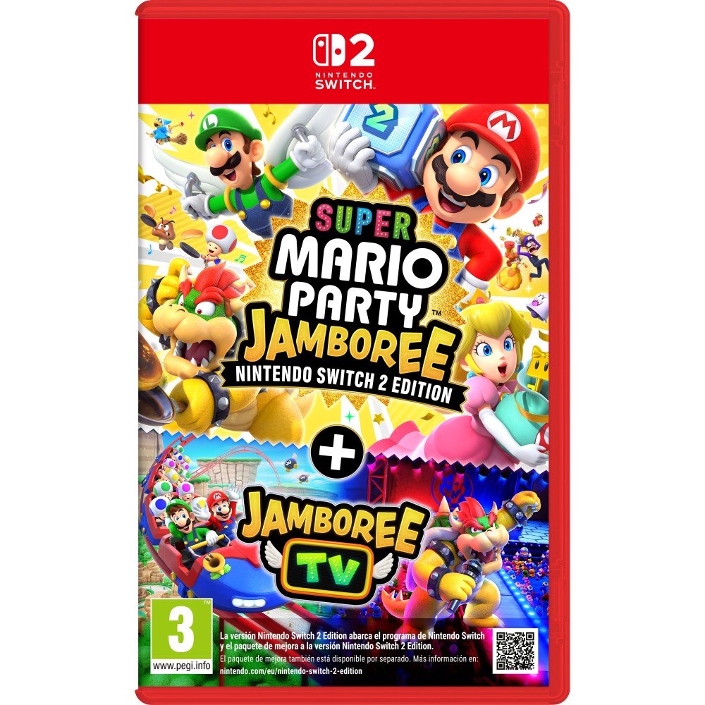 SUPER MARIO PARTY JAMBOREE NINTENDO SWITCH 2 EDITION + JAMBOREE TV JUEGO FÍSICO PARA NINTENDO SWITCH 2 VERSIÓN ESPAÑOLA