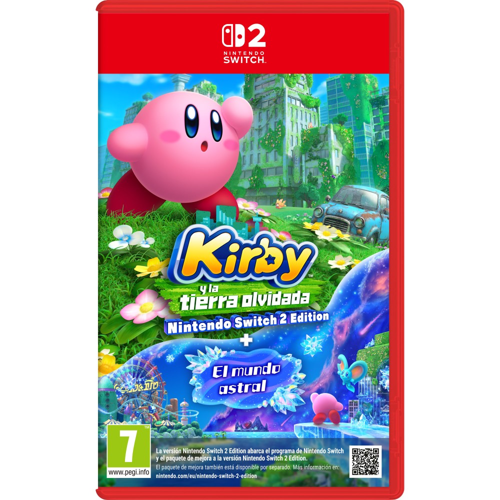 KIRBY Y LA TIERRA OLVIDADA NINTENDO SWITCH 2 EDITION JUEGO FÍSICO PARA NINTENDO SWITCH 2 VERSIÓN ESPAÑOLA GARANTÍA EU