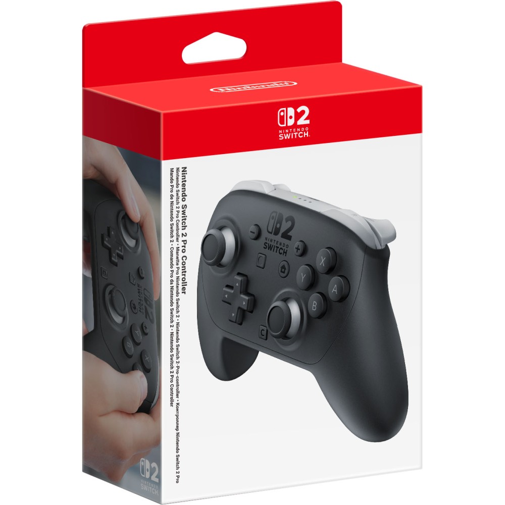 MANDO NINTENDO SWITCH 2 PRO CONTROLLER PARA NINTENDO SWITCH 2 VERSIÓN ESPAÑOLA GARANTÍA EUROPEA EU WARRANTY
