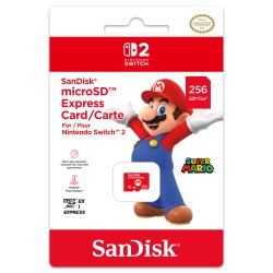 TARJETA DE MEMORIA 256 GB SANDISK MICRO SD EXPRESS CARD PARA NINTENDO SWITCH 2 GARANTÍA EUROPEA EU WARRANTY