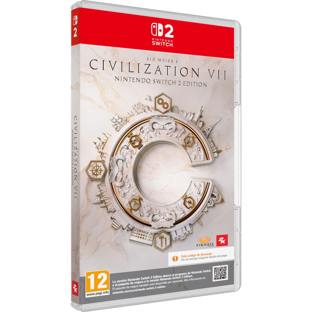 SID MEIER'S CIVILIZATION VII SWITCH2 EDITION CAJA CON CÓDIGO DE DESCARGA DE JUEGO COMPLETO CON MEJORAS PARA SWITCH 2