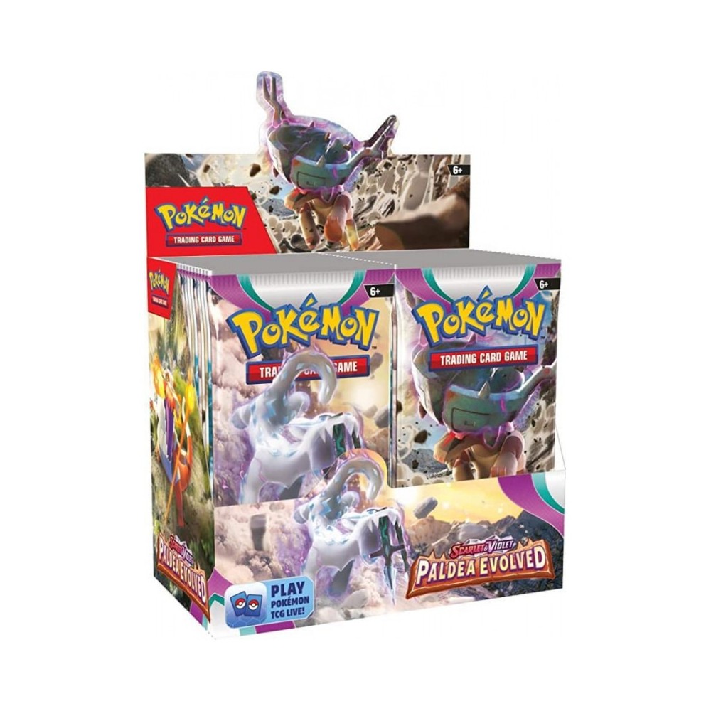POKEMON SV2 36 SOBRES 36 EVO PALDEA ESCARLATA Y PÚRPURA EVOLUCIONES EN PALDEA JCC POKEMON ESPAÑOL JUEGO DE CARTAS COLECCIONABLES