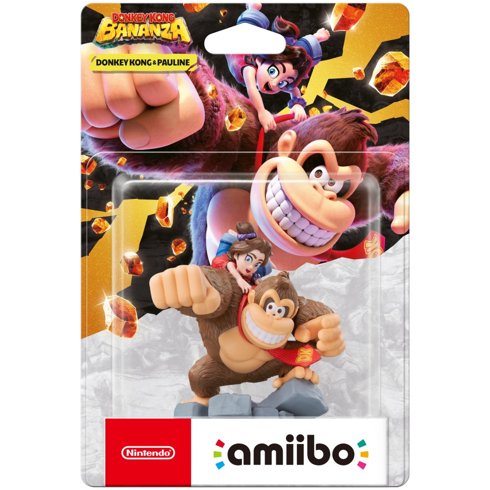 FIGURA AMIIBO DONKEY KONG Y PAULINE COLECCIÓN BANANZA PARA NINTENDO SWITCH