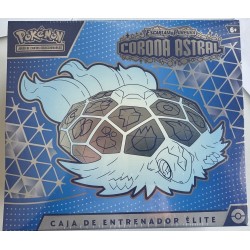 POKEMON JUEGO DE CARTAS COLECCIONABLES CAJA ENTRENADOR ELITE CORONA ASTRAL ESCRALATA Y PÚRPURA SV7