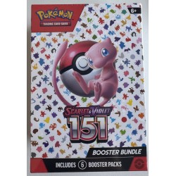 POKEMON JUEGO DE CARTAS COLECCIONABLES PACK 6 SOBRES BOOSTER BUNDLE SCARLET & VIOLET 151 VERSIÓN INGLESA