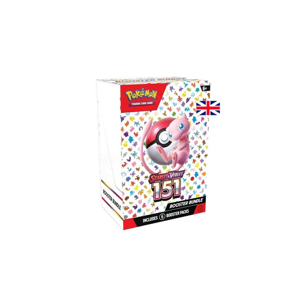 POKEMON JUEGO DE CARTAS COLECCIONABLES PACK 6 SOBRES BOOSTER BUNDLE SCARLET & VIOLET 151 VERSIÓN INGLESA
