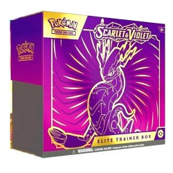 POKEMON CAJA DE ENTRENADOR ELITE SV1 ESCARLATA Y PURPURA MIRAIDON PÚRPURA JCC POKEMON ESPAÑOL JUEGO DE CARTAS COLECCIONABLES