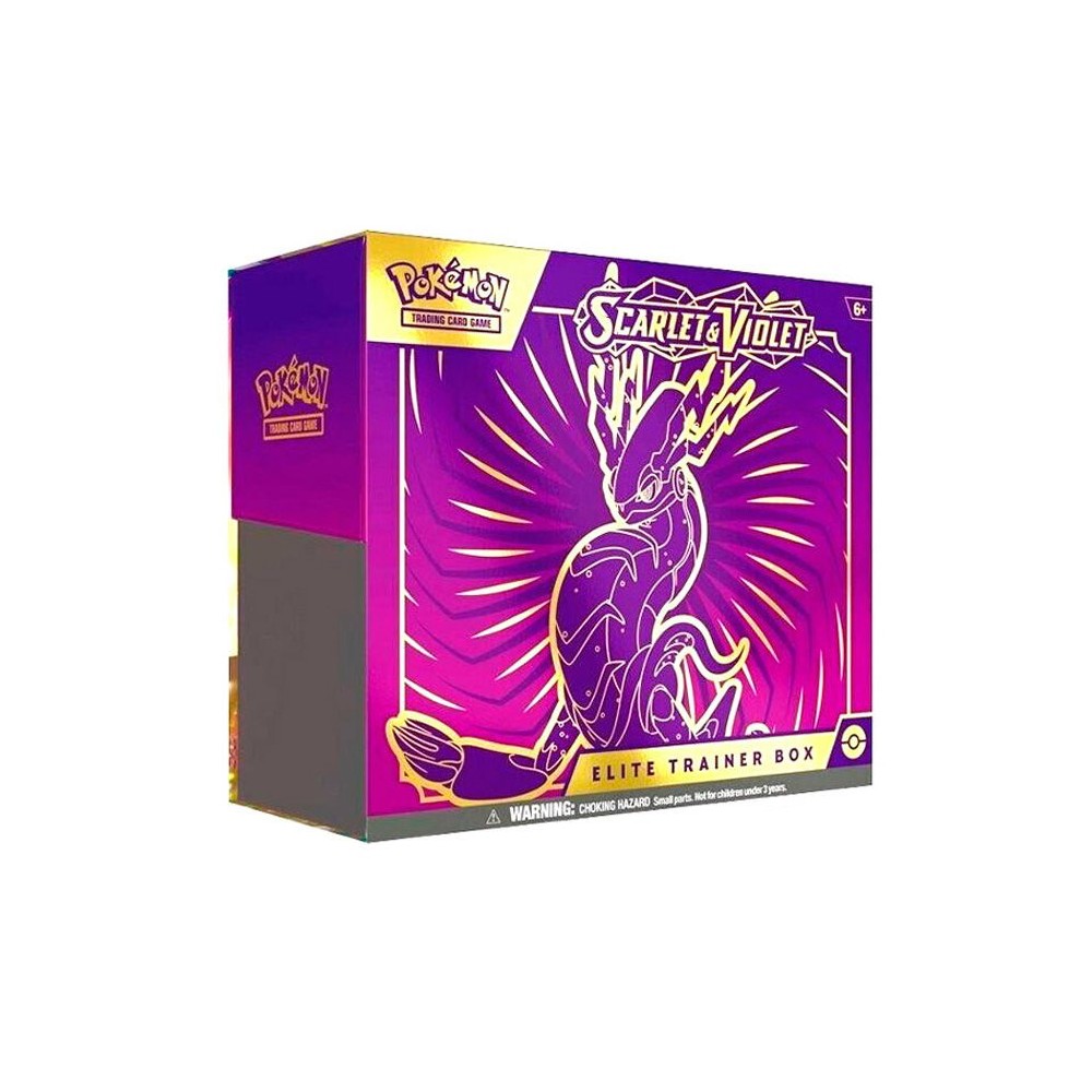 POKEMON CAJA DE ENTRENADOR ELITE SV1 ESCARLATA Y PURPURA MIRAIDON PÚRPURA JCC POKEMON ESPAÑOL JUEGO DE CARTAS COLECCIONABLES