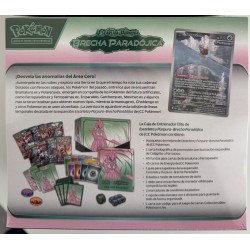 POKEMON CAJA DE ENTRENADOR ELITE SV4 ESCARLATA Y PÚRPURA BRECHA PARADOJICA FERROSACO (FUCSIA) JCC POKEMON ESPAÑOL