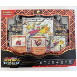 POKEMON PREMIUM COLLECTION ASSORT SV4.5 SKELEDIRGEeX ESCARLATA Y PÚRPURA DESTINOS PALDEA JCC POKEMON ESPAÑOL JUEGO DE CARTAS