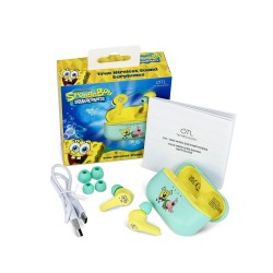 AURICULARES INALÁMBRICOS TRUE WIRELESS SOUND BOB ESPONJA CON ESTUCHE DE CARGA SPONGEBOB SQUAREPANTS