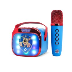 ALTAVOZ DE KARAOKE INALÁMBRICO CON MICRÓFONO Y LUCES LED PATRULLA CANINA COMPATIBLE CON CUALQUIER FUENTE DE SONIDO BLUETOOTH