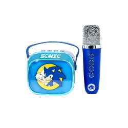 ALTAVOZ DE KARAOKE INALÁMBRICO CON MICRÓFONO Y LUCES LED SONIC COMPATIBLE CON CUALQUIER FUENTE DE SONIDO BLUETOOTH