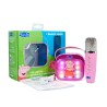ALTAVOZ DE KARAOKE INALÁMBRICO CON MICRÓFONO Y LUCES LED PEPPA PIG COMPATIBLE CON CUALQUIER FUENTE DE SONIDO BLUETOOTH