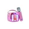 ALTAVOZ DE KARAOKE INALÁMBRICO CON MICRÓFONO Y LUCES LED PEPPA PIG COMPATIBLE CON CUALQUIER FUENTE DE SONIDO BLUETOOTH