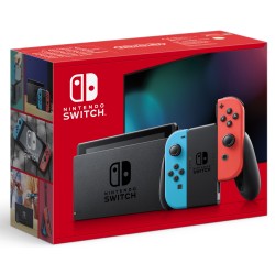 NINTENDO SWITCH NEON CONSOLA CON MANDOS AZUL Y ROJO