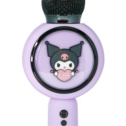 MICRÓFONO DE KARAOKE INALÁMBRICO CON LUCES LED KUROMI FUNCIONA CON CUALQUIER FUENTE DE SONIDO BLUETOOTH LICENCIA OFICIAL KUROMI