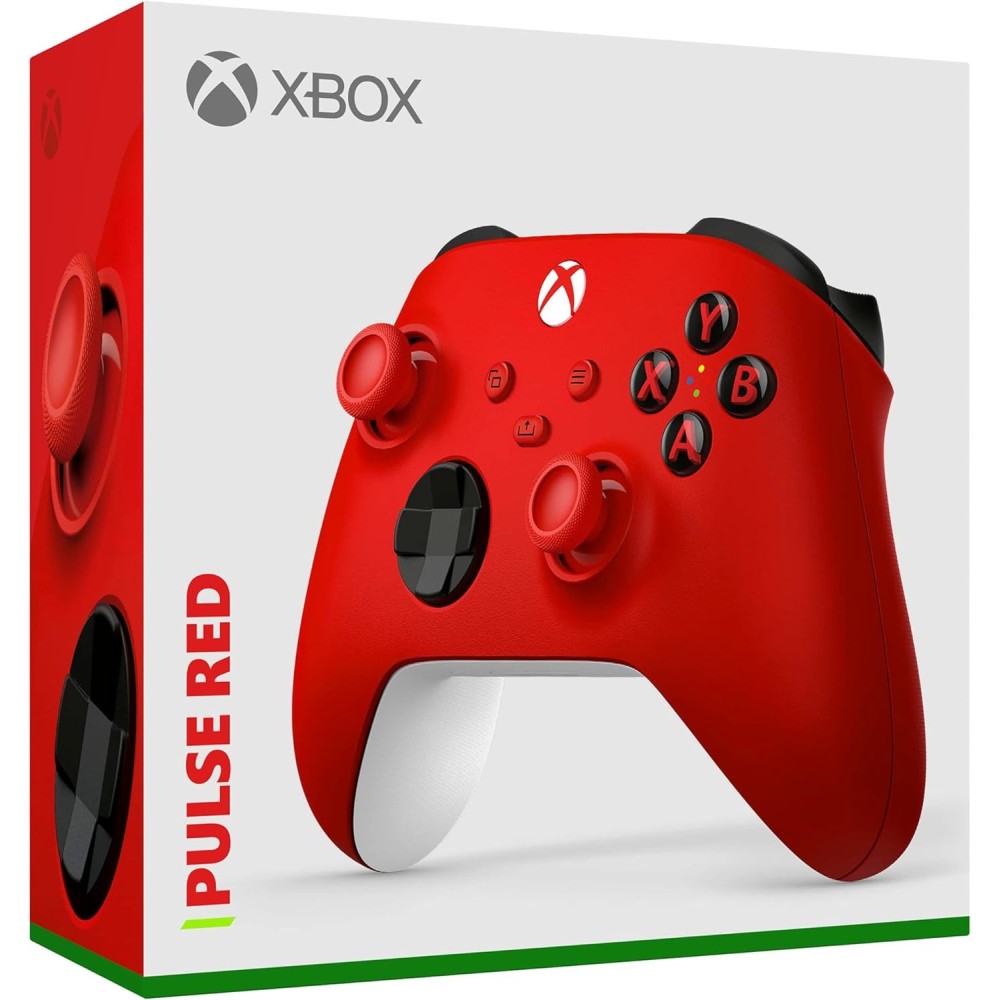 MANDO INALÁMBRICO XBOX COLOR PULSE RED OFICIAL MICROSOFT COMPATIBLE CON XBOX SERIES X|S, XBOX ONE, WINDOWS, ANDROID E IOS