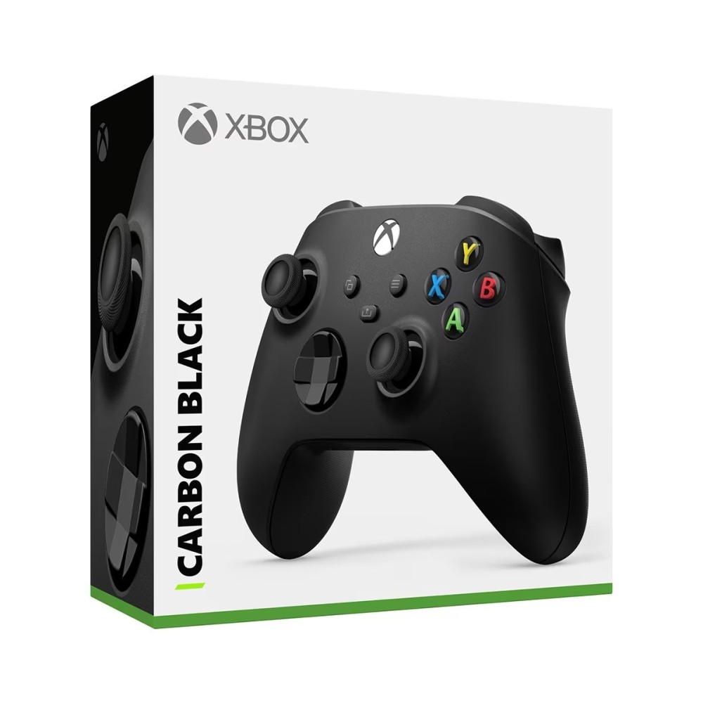 MANDO INALÁMBRICO XBOX COLOR CARBON BLACK OFICIAL MICROSOFT COMPATIBLE CON XBOX SERIES X|S, XBOX ONE, WINDOWS, ANDROID E IOS