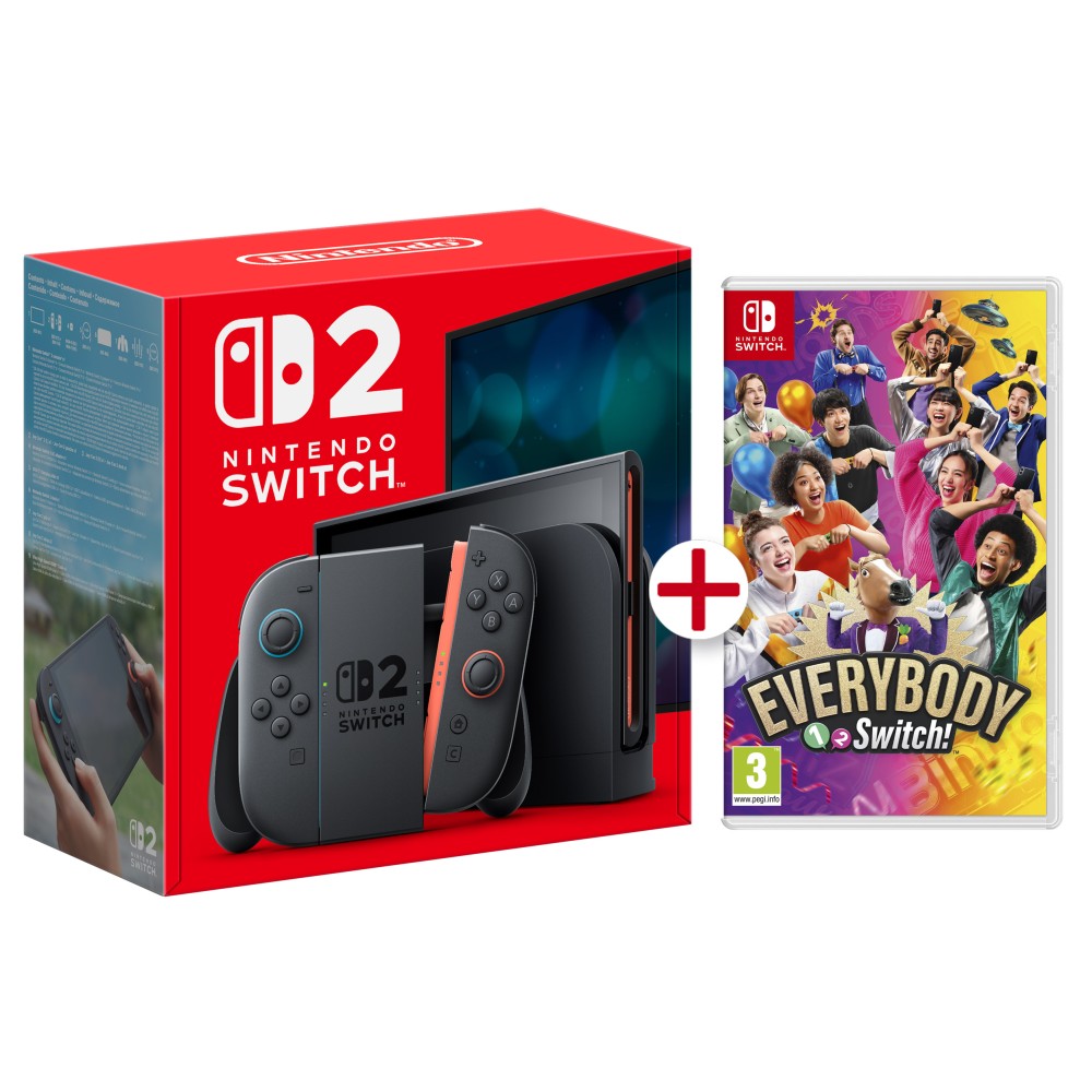 CONSOLA NINTENDO SWITCH 2  + EVERYBODY 1 2 SWITCH VERSIÓN ESPAÑOLA