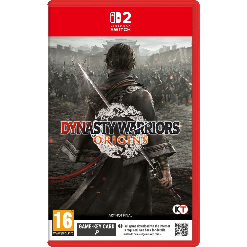 DYNASTY WARRIORS: ORIGINS SWITCH2 TARJETA LLAVE DE JUEGO PARA NINTENDO SWITCH 2 VERSIÓN ESPAÑOLA GARANTÍA EUROPEA EU WARRANTY
