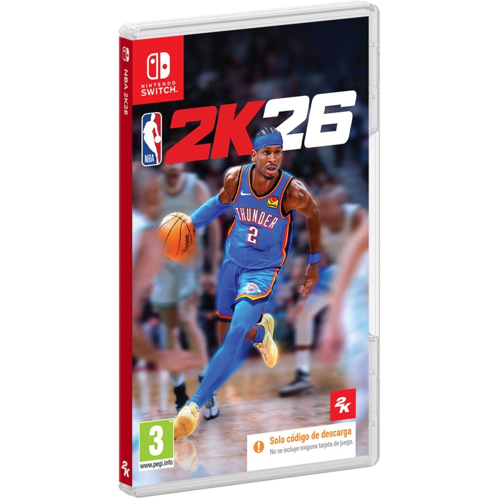 NBA 2K26 SWITCH CAJA CON CÓDIGO DE DESCARGA DIGITAL DE JUEGO COMPLETO PARA NINTENDO SWITCH VERSIÓN ESPAÑOLA GARANTÍA EUROPEA