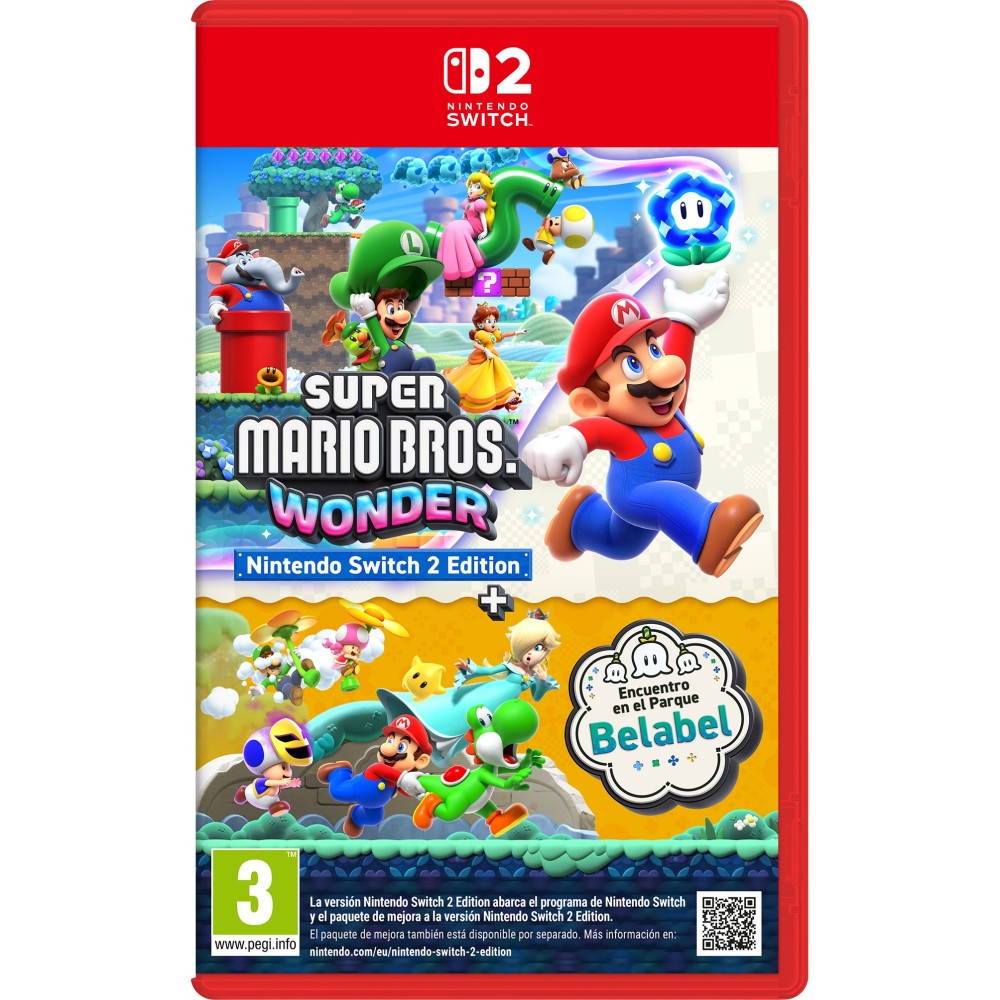 PREVENTA SUPER MARIO BROS. WONDER NINTENDO SWITCH 2 EDITION + ENCUENTRO EN EL PARQUE BELABEL SWITCH2 JUEGO FÍSICO VERS. ESPAÑOLA