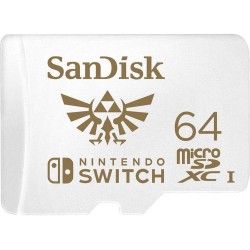 TARJETA MICRO SDXC SANDISK 64GB PARA NINTENDO SWITCH OFICIAL ZELDA NO COMPATIBLE CON SWITCH 2