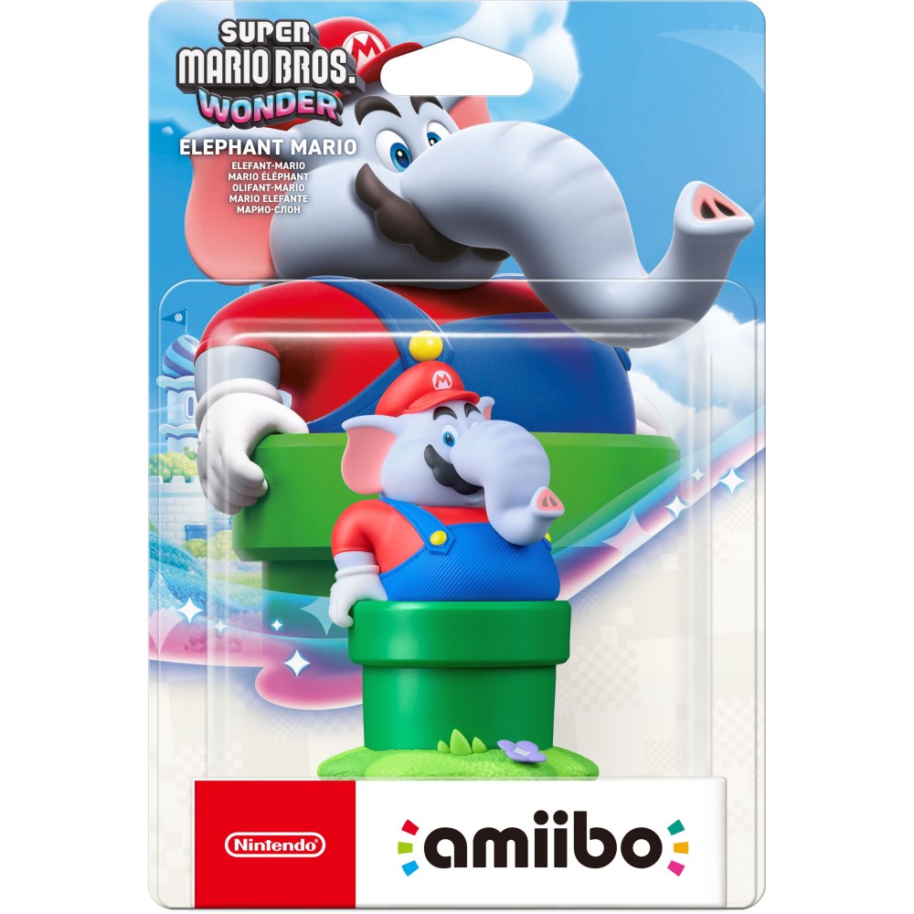 PREVENTA FIGURA AMIIBO MARIO ELEFANTE COLECCIÓN SUPER MARIO BROS WONDER VERSIÓN ESPAÑOLA GARANTÍA EUROPEA