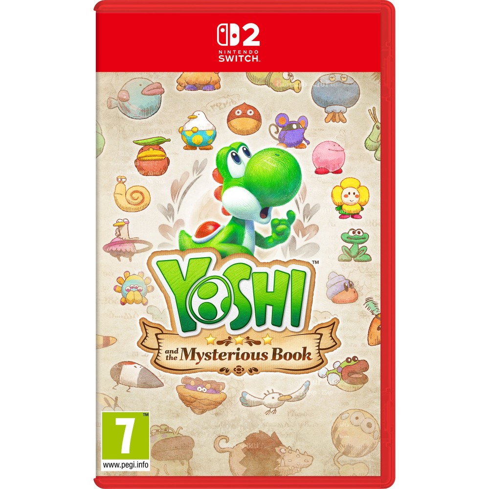 YOSHI AND THE MYSTERIOUS BOOK SWITCH 2 JUEGO FÍSICO PARA SWITCH2 VERSIÓN ESPAÑOLA GARANTÍA EUROPEA EUROPEAN WARRANTY