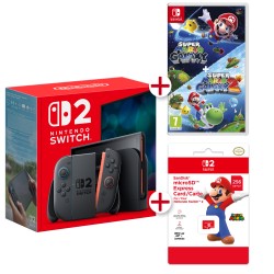 CONSOLA NINTENDO SWITCH 2 + SUPER MARIO GALAXY 1Y2 + MicroSD EXPRESS CARD VERSIÓN ESPAÑOLA GARANTÍA EUROPEA EUROPEAN WARRANTY