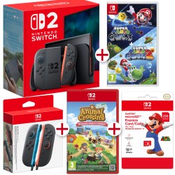 CONSOLA NINTENDO SWITCH 2 + ANIMAL CROSSING 2 + SM GALAXY 1Y2 + JOYCON + MicroSD EXPRESS CARD VERSIÓN ESPAÑOLA GARANTÍA EUROPEA