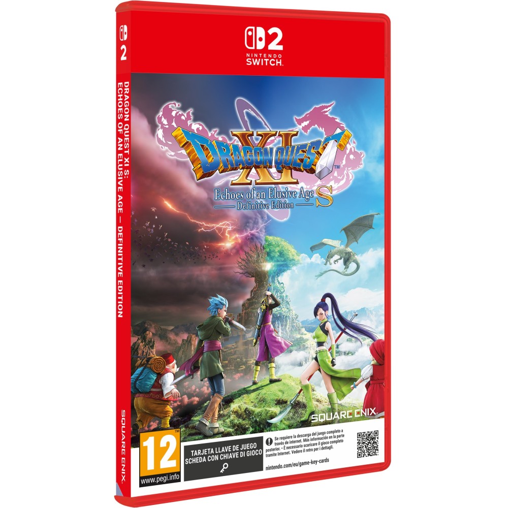 PREVENTA DRAGON QUEST® XI S ECOS DE UN PASADO PERDIDO EDICIÓN DEFINITIVA SWITCH2 TARJETA LLAVE D JUEGO SWITCH 2 VERSIÓN ESPAÑOLA