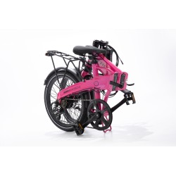 BICICLETA ELÉCTRICA PLEGABLE IBIZA RAINBOW PINK PANTHER LITTIUM COLOR ROSA CON BATERÍA DE 10,4 AH Y ACCESORIOS GARANTÍA EUROPEA