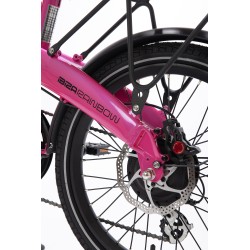 BICICLETA ELÉCTRICA PLEGABLE IBIZA RAINBOW PINK PANTHER LITTIUM COLOR ROSA CON BATERÍA DE 10,4 AH Y ACCESORIOS GARANTÍA EUROPEA
