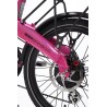 BICICLETA ELÉCTRICA PLEGABLE IBIZA RAINBOW PINK PANTHER LITTIUM COLOR ROSA CON BATERÍA DE 10,4 AH Y ACCESORIOS GARANTÍA EUROPEA